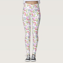 Leggings Estrela Marshmallow Kawaii Pastel