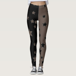 Leggings Estrela Preto E Branco