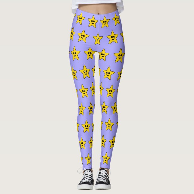 Leggings estreladas amarelas (Frente)