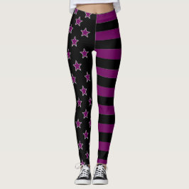 Leggings Estrelas E Listras