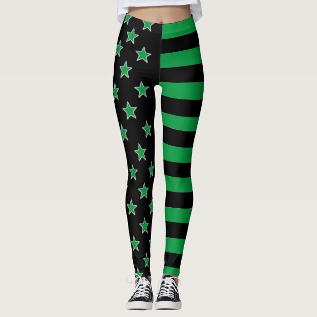 Leggings Estrelas E Listras (Frente)