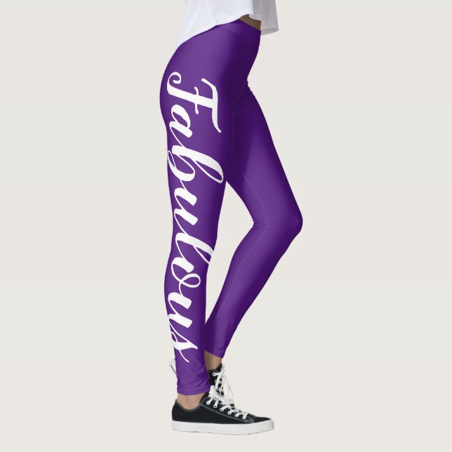 Leggings fabulosas de tipografia (Direita)