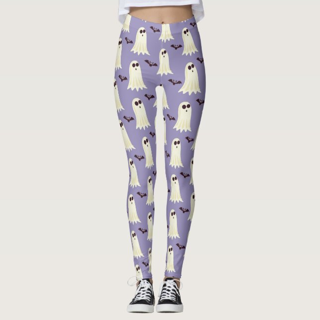 Leggings fantasmas e morcegos (Frente)