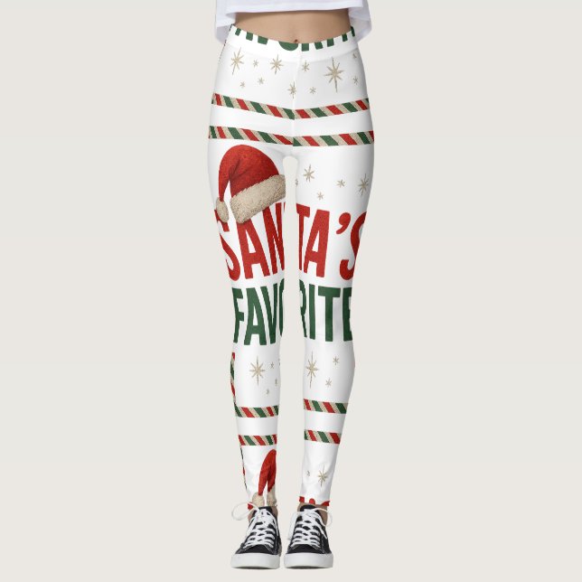 Leggings favoritas dos papais noeis (Frente)