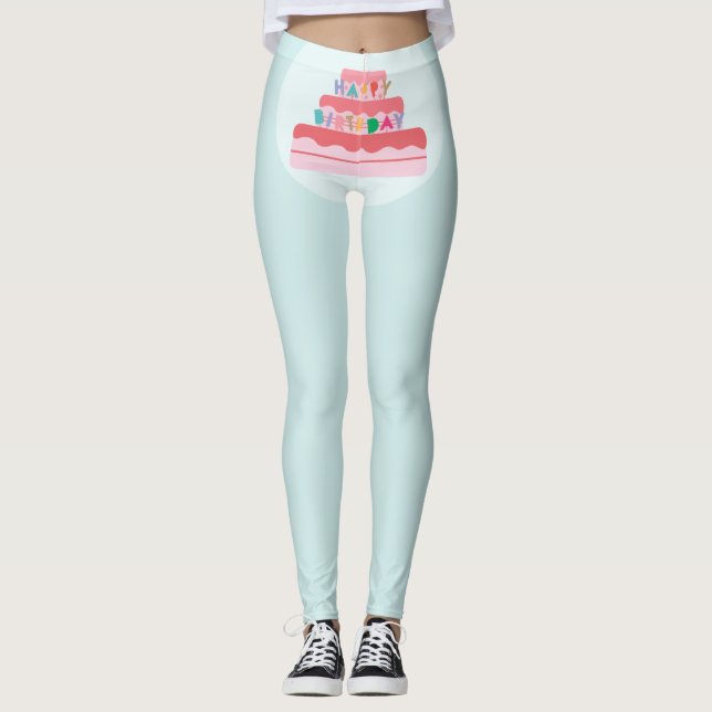Leggings Felizes de Aniversário (Frente)