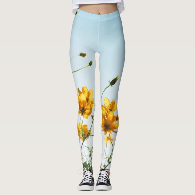 Leggings femininas | Céu de Malhações Ecológicas (Frente)