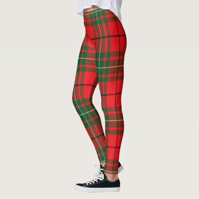 Leggings femininas Clan MacAuley Tartan Scotstee (Esquerda)