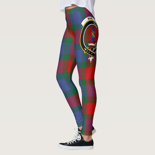 Leggings femininas Clan Mar Crest Tartan Scotstee (Esquerda)