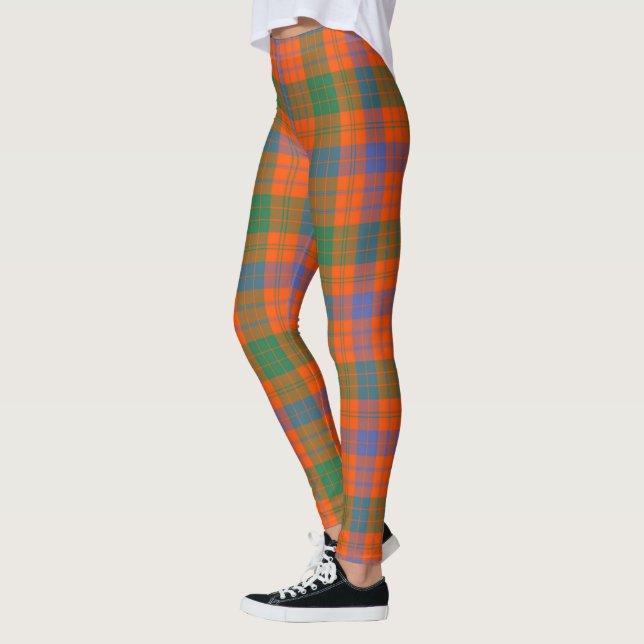 Leggings femininas Clan Ross Ancient Tartan Scotst (Esquerda)