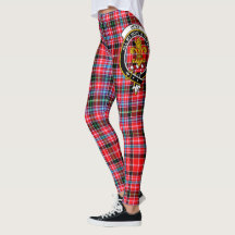 Leggings femininas Clan Udny Crest Tartan Scotstee