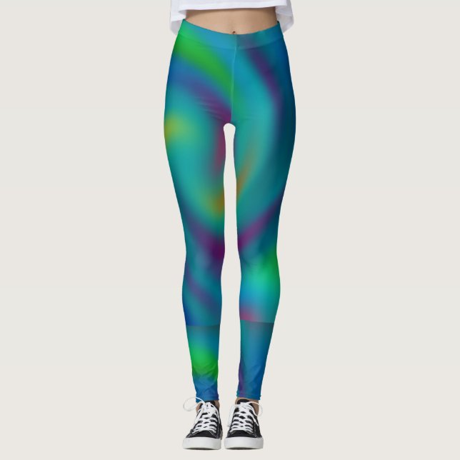 Leggings femininas coloridas (Frente)