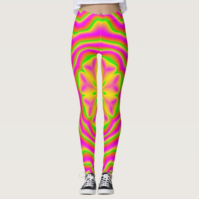 Leggings femininas coloridas (Frente)