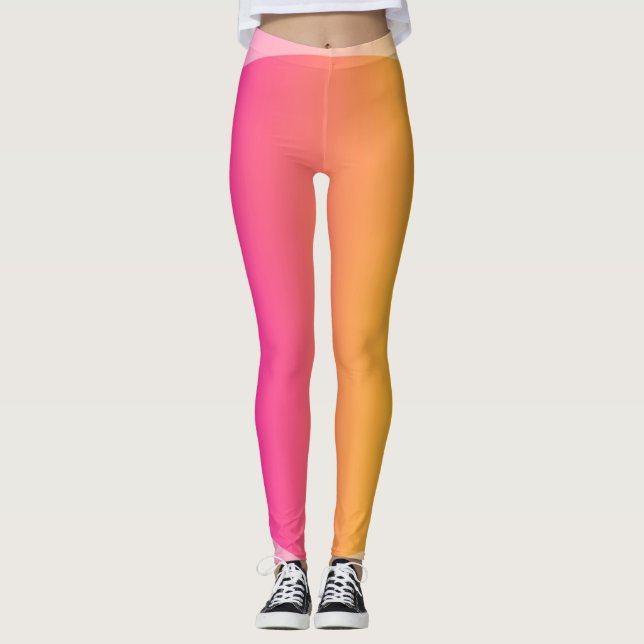 Leggings femininas coloridas (Frente)