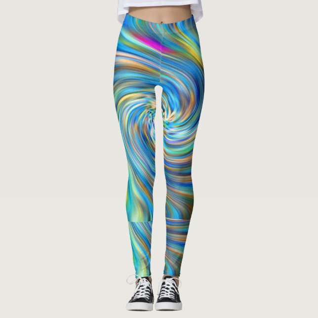 Leggings femininas coloridas (Frente)