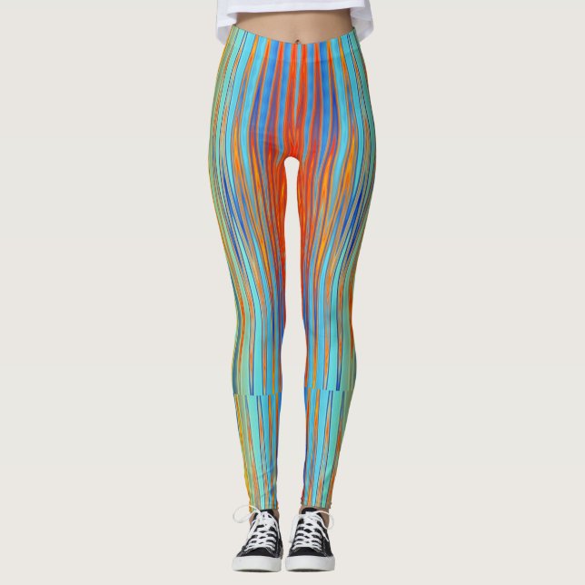 Leggings femininas coloridas (Frente)