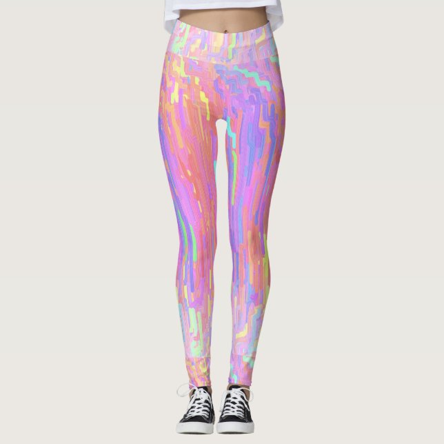 Leggings femininas coloridas (Frente)
