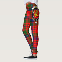 Leggings femininas com Crista do Clã Nicolson Xadr