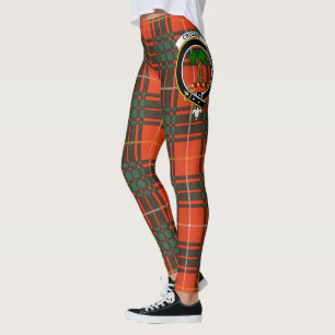 Leggings femininas com estampa do brasão do clã Sc