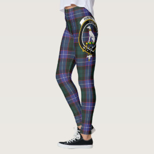 Leggings femininas com estampa do Brasão do Clã Sc