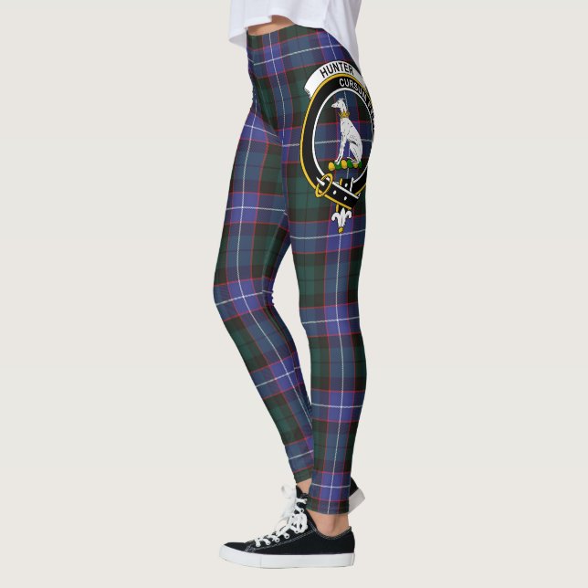 Leggings femininas com estampa do Brasão do Clã Sc (Esquerda)