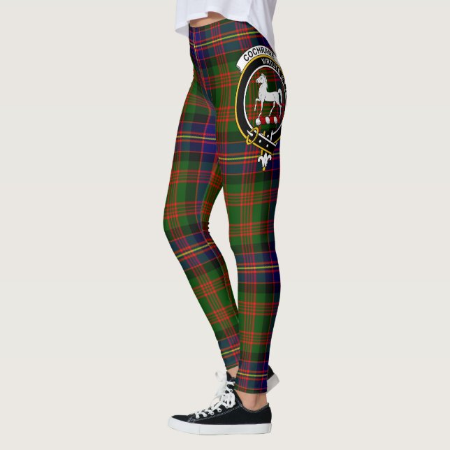 Leggings femininas com o brasão do clã Scotstee Co (Esquerda)
