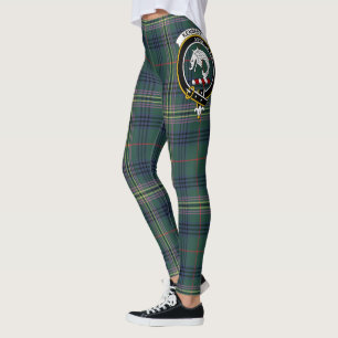 Leggings femininas com o brasão do clã Scotstee Ke
