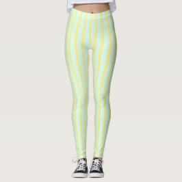Leggings Femininas com Padrão de Listras Verticais