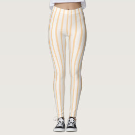 Leggings Femininas com Padrão de Listras Verticais