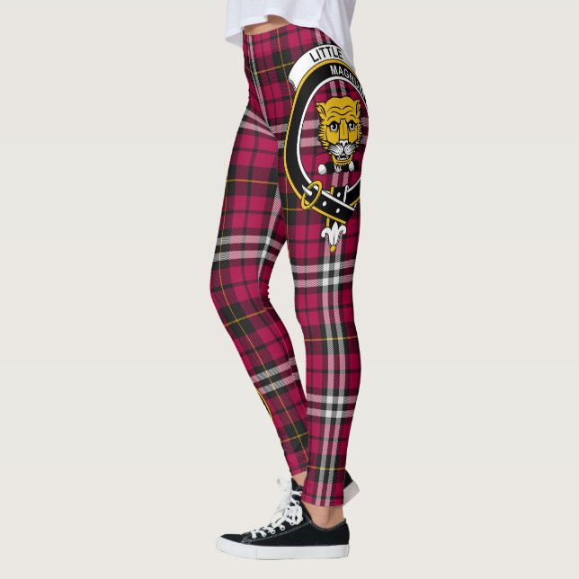 Leggings femininas com pequeno padrão do clã Scots (Esquerda)