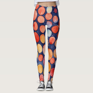 leggings femininas com pontos folka