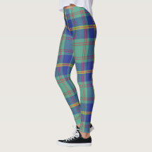 Leggings femininas com tartan do clã Scotstee para