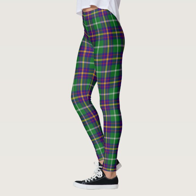 Leggings femininas com tartan moderno do clã Scots (Esquerda)