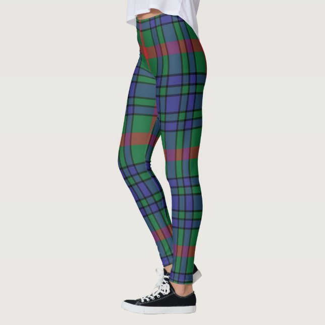 Leggings femininas com xadrez do Clã Aiton Scotste (Esquerda)