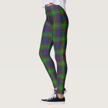 Leggings femininas com xadrez do Clã Durie Scotste
