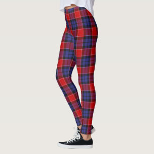 Leggings femininas com xadrez do Clã Haldane Scots