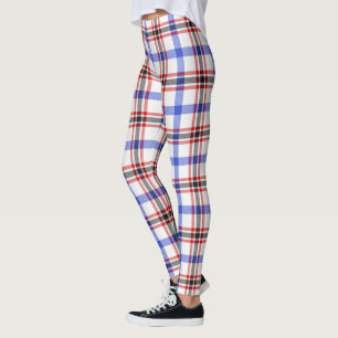 Leggings femininas com xadrez moderno do clã Scots