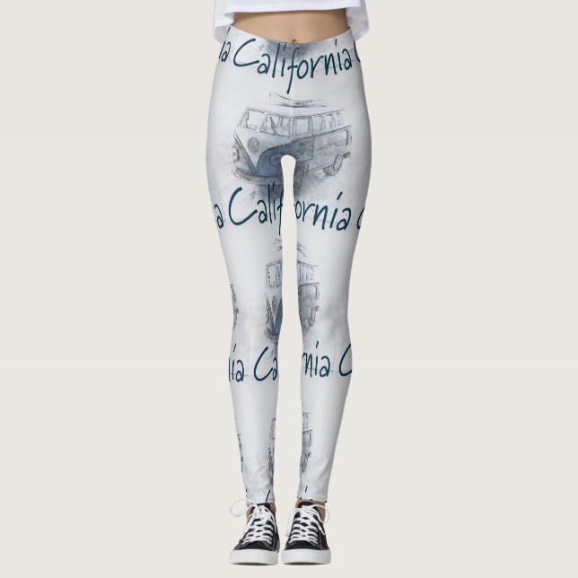 Leggings femininas da Califórnia (Frente)