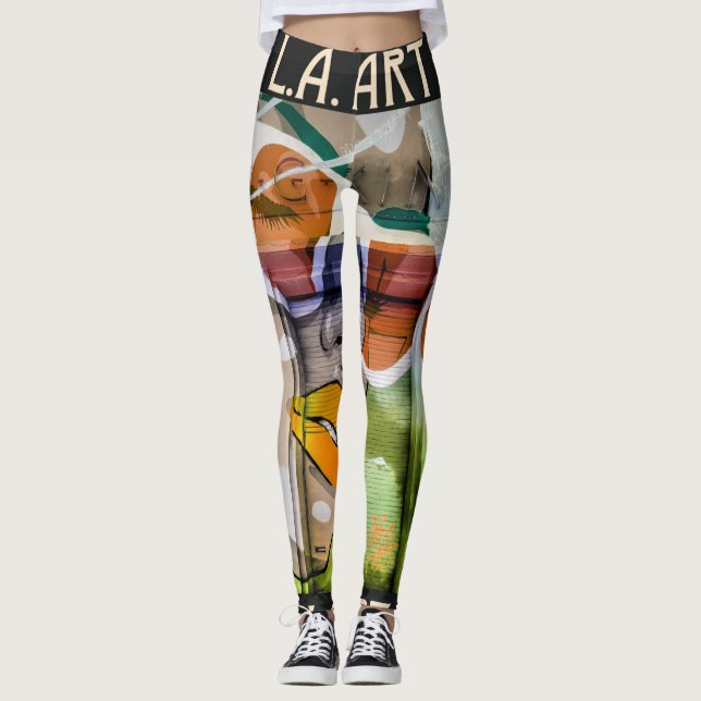 Leggings femininas da LA Art2 (Frente)