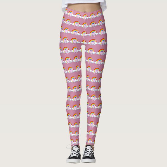 Leggings femininas da Unicórn (Frente)