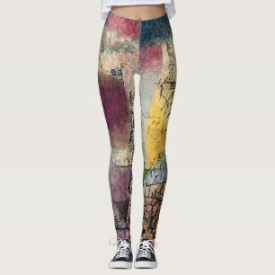Leggings femininas de arte abstrata de Paul Klee
