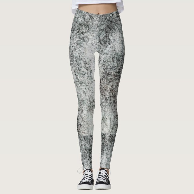 Leggings femininas de cinza (Frente)