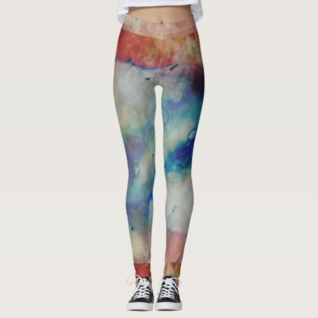 Leggings femininas de Marble (Frente)