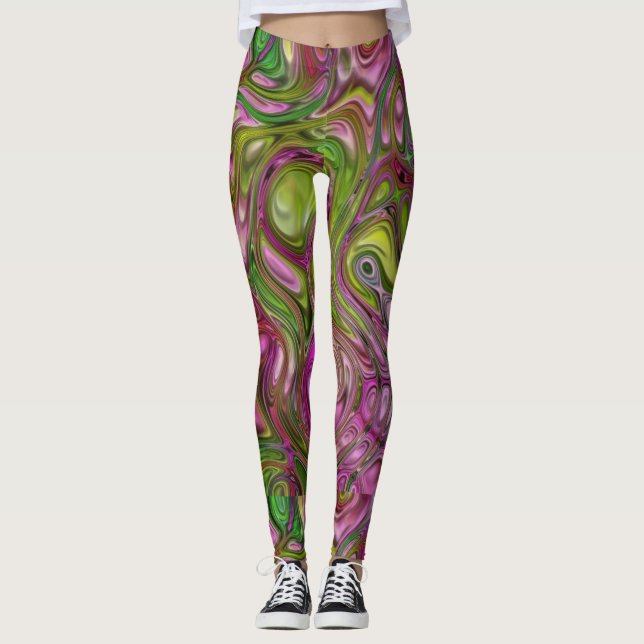 Leggings femininas de Marble (Frente)