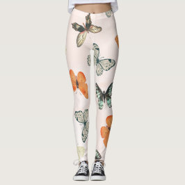 Leggings femininas de moda borboleta
