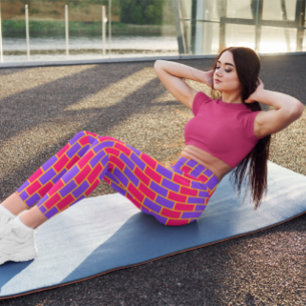 Leggings femininas de Tioga cor-de-rosa