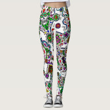 Leggings Femininas Dia dos Mortos