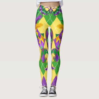  Leggings femininas do Mardi Gras
