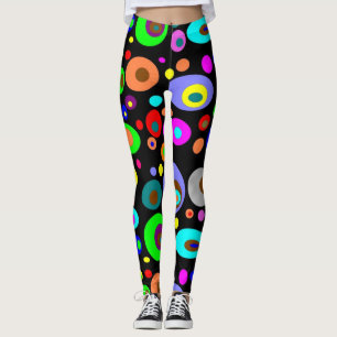 Leggings femininas psicodélicas