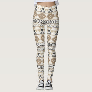 Leggings femininas Tan Aztec