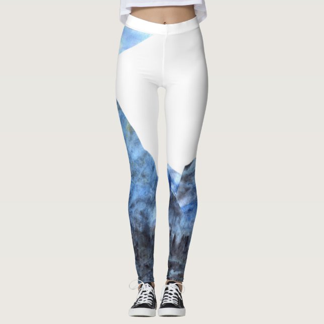 Leggings femininas "Tranquil Blue" (Frente)